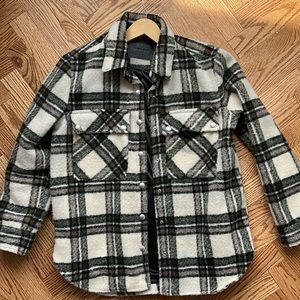 Blank NYC plaid jacket green multi XS
